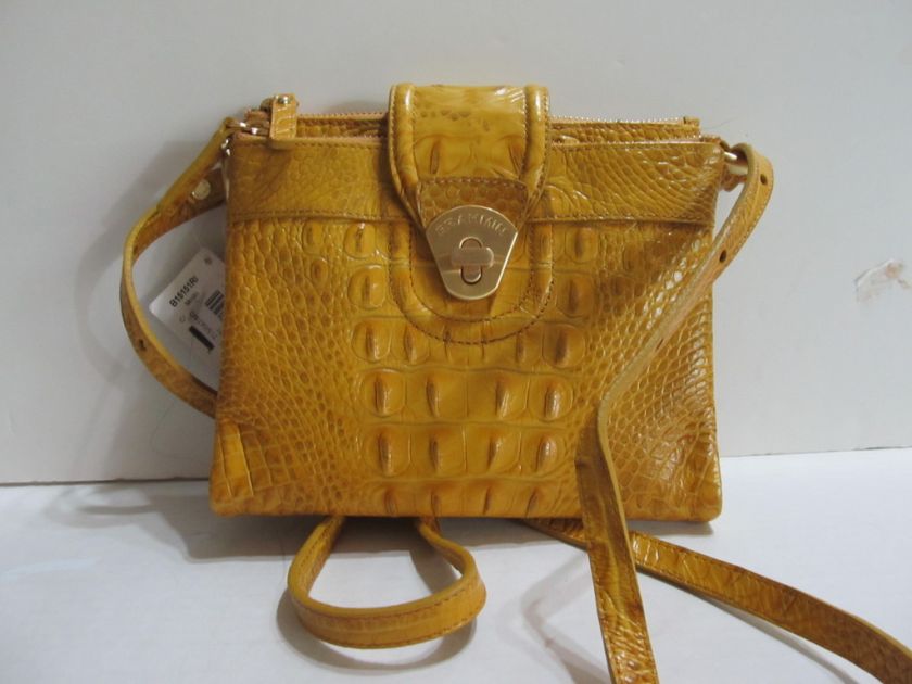 BRAHMIN MOJITO CITRINE MELBOURNE CROSSBODY HANDBAG  