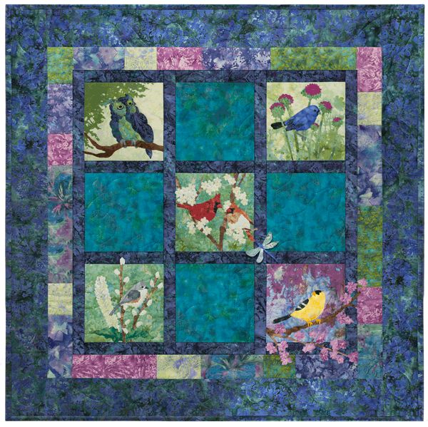 Bella Garden Mckenna Ryan Pine Needles Flower Quilt Pattern Set of 6 