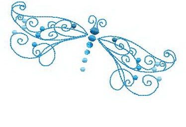 Dragonfly Dragonflies Linework Embroidery Designs New  