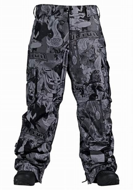 NEW BURTON SNOWBOARD COMIC CARGO PANTS MENS L UK 42 XL UK 44  