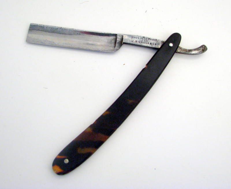 Vintage Straight Razor Shell Germany J. B. Crook Co  