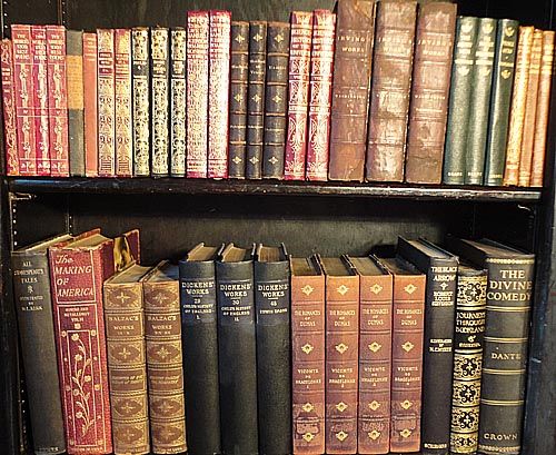 MAGNIFICENT 50 Book Antique Leather & Premium Bound Library Lot 