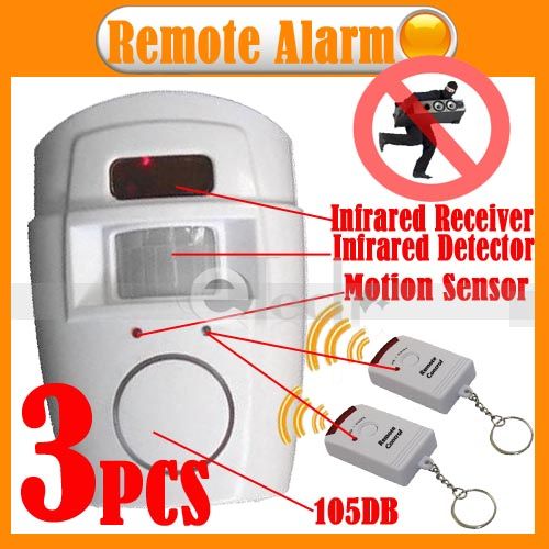 Home Infrared Security Alarm Remote Motion Sensor IR  