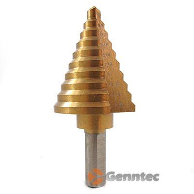 To 1 3/8 Titanium Step Drill Bit 10 Steps M2 3/8  