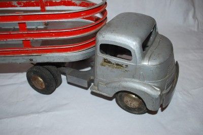    MILLER, INC. CALIFORNIA PRESSED STEEL TRUCK WITH FRUEHAUF TRAILER