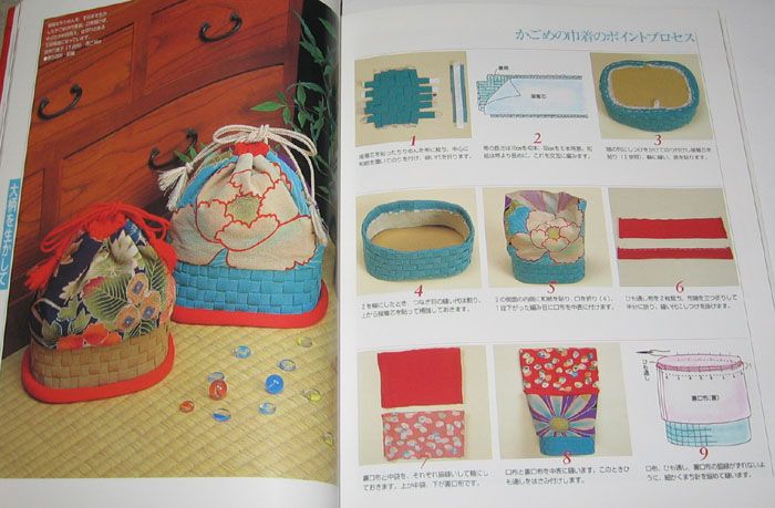 Chirimen Book 06 Japanese Doll Kimono Ningyo Purse r x  