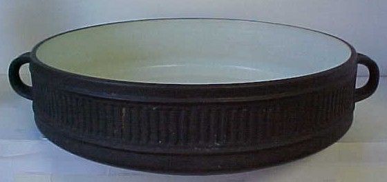 DANSK FLAMESTONE FLUTED DENMARK ROUND CASSEROLE BOWL  