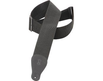 Levys Leathers 3 BLACK Polypropylene Guitar/Bass Strap M8P3 BLK 