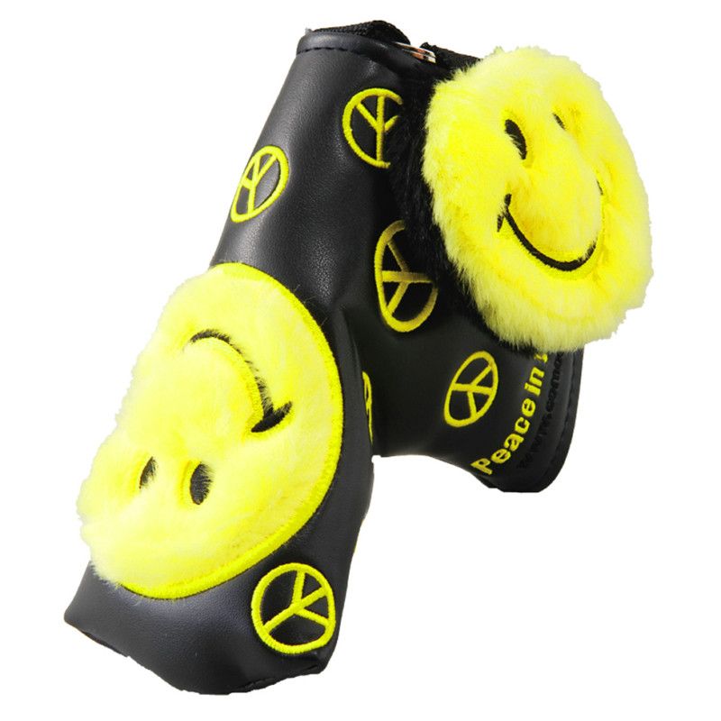 COMOCOME PEACE SMILEY JAPAN　BLADE TYPE PUTTER COVER  