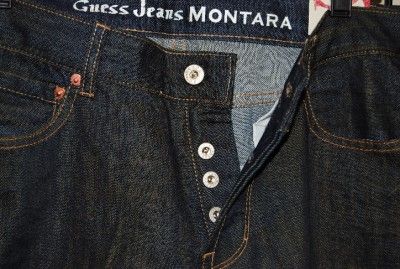 BNWT MENS GUESS RESEN DARK DENIM JEANS 29 x 30  