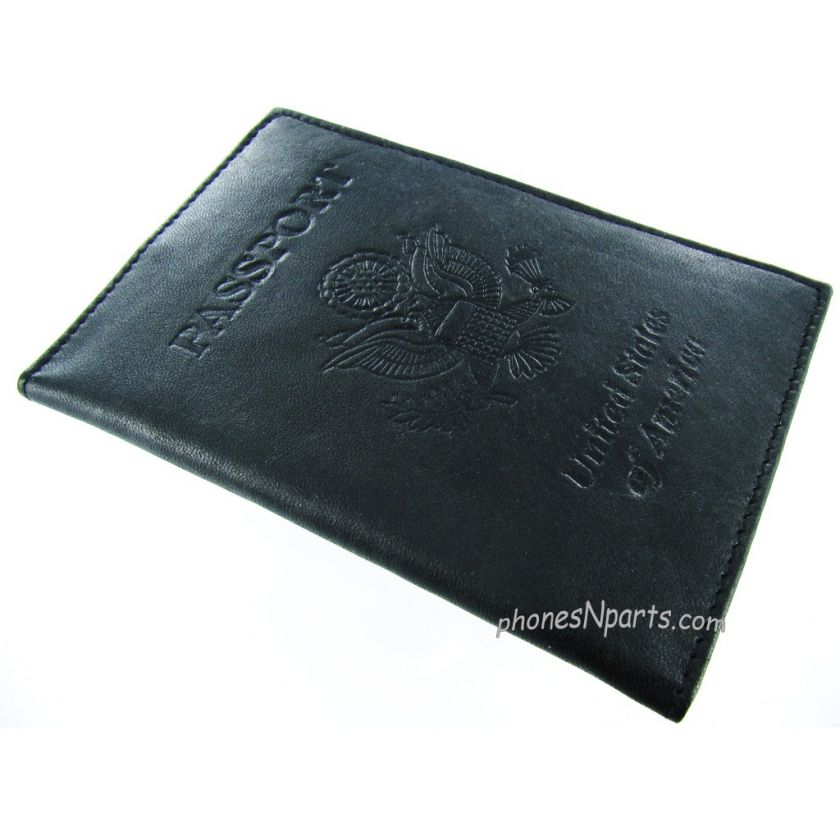 Brand new genuine soft lamb skin leather passport credit card holder.