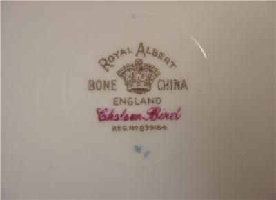 Royal Albert Chelsea Bird Blue Sandwich Plate  