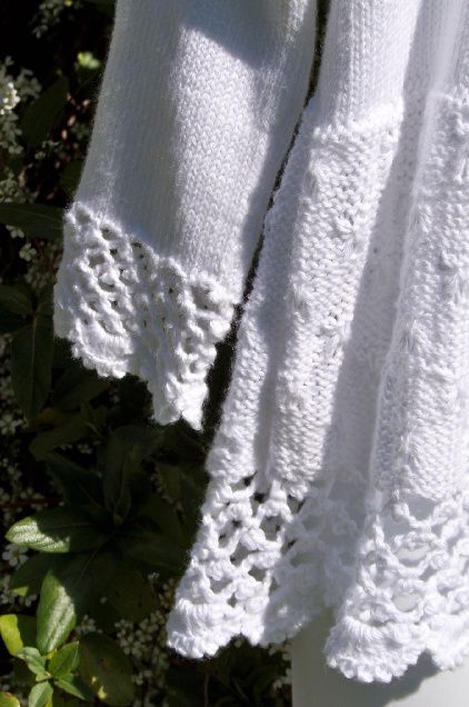 RIKI RICO White Hand Knit Crochet Sweater 3 4  