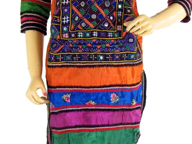 AUTHENTIC VINTAGE BANJARA CHOLI TRIBAL KURTI TUNIC L  