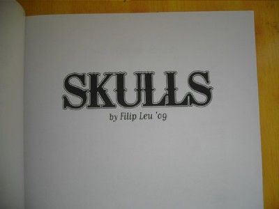 Skulls by Filip Leu popular design Tattoo Flash Book Sketch manuscript 