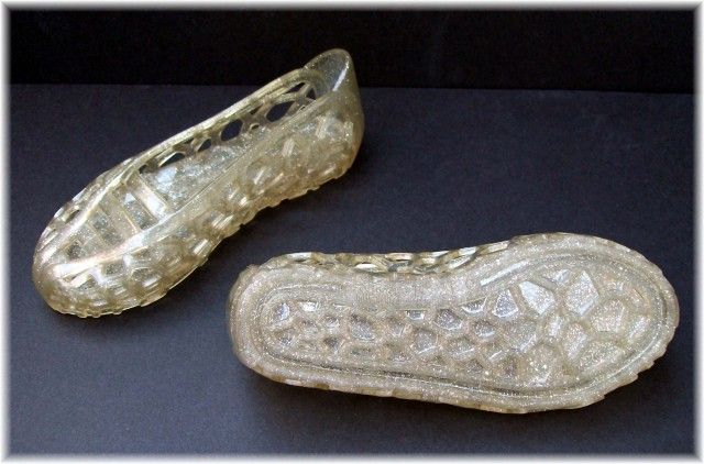 Vtg GRENDENE Sparkling Jelly Shoes Made in Brazil 6  