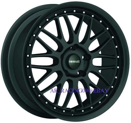 18 Tenzo R Wheels Meister black 06 Civic Jetta Golf A3  