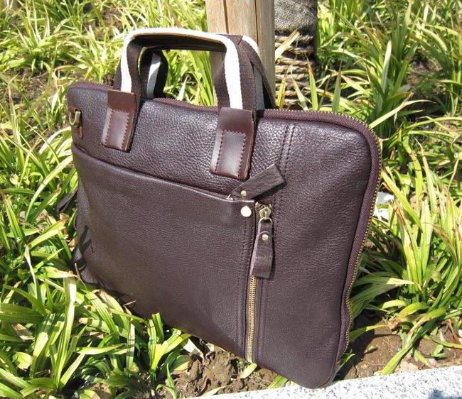 NEW 100% REAL LEATHER SKM shoulder Briefcases BAG  