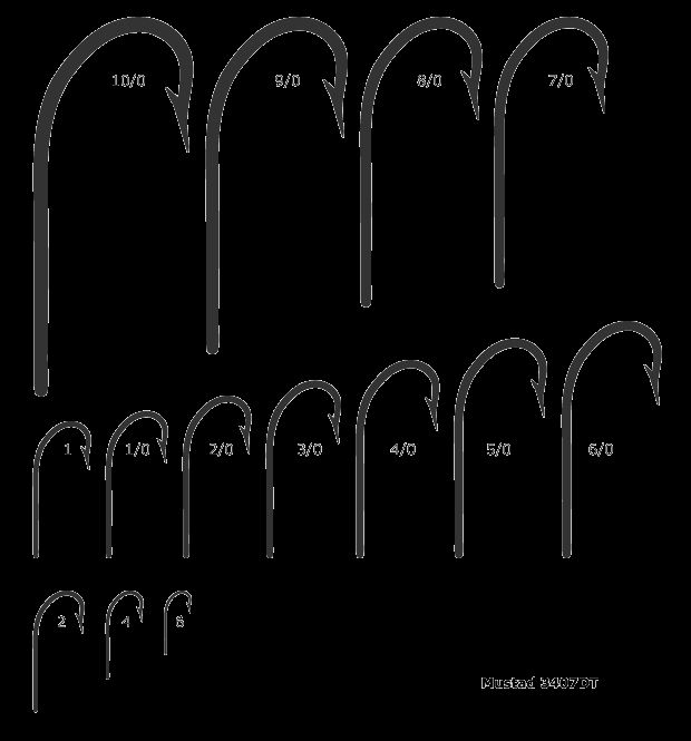 100 MUSTAD 3407 DURATIN 4 OSHAUGNESSY HOOKS  