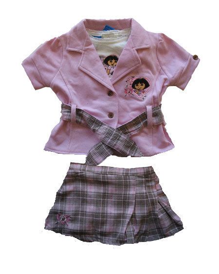 DORA THE EXPLORER 3PC SKORT SET 12M 24M  