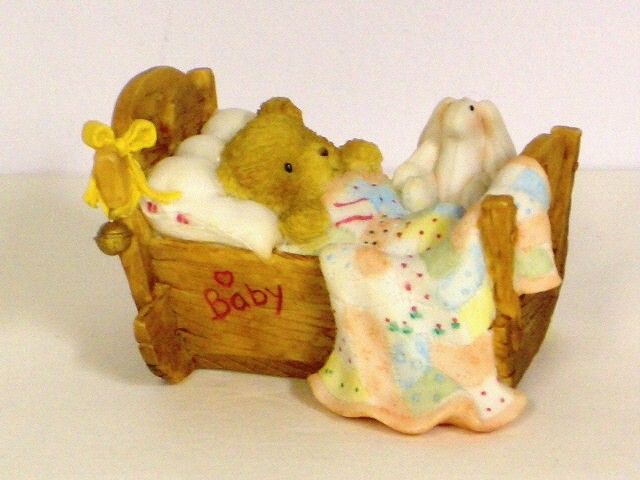 Enesco Cherished Teddies Baby Cradled with Love Mint  