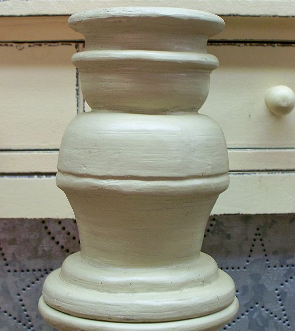 PRIMITIVE RESIN PEDESTALS, SET OF 3, CREAM FINISH  