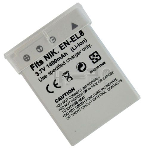 EN EL8 ENEL8 Battery for Nikon Coolpix P1 P2 S9 S8 S7  