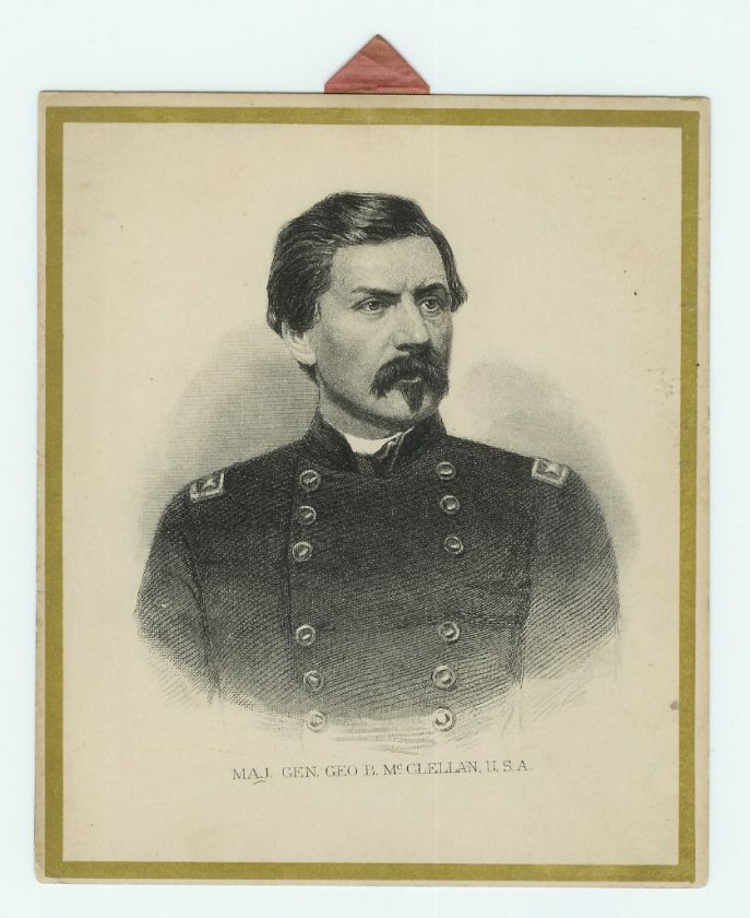 ½ x 6 ½ Lithograph of Major General George B. McClellan 1864 