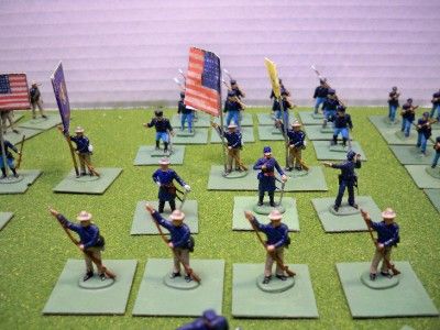158 Hand Painted Union Civil War Calvary, Infantry, and Caissons 1/72 