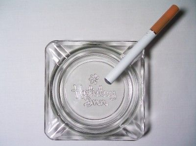 Holiday Inn Square Clear Glass Ashtray 4 Med Rest  