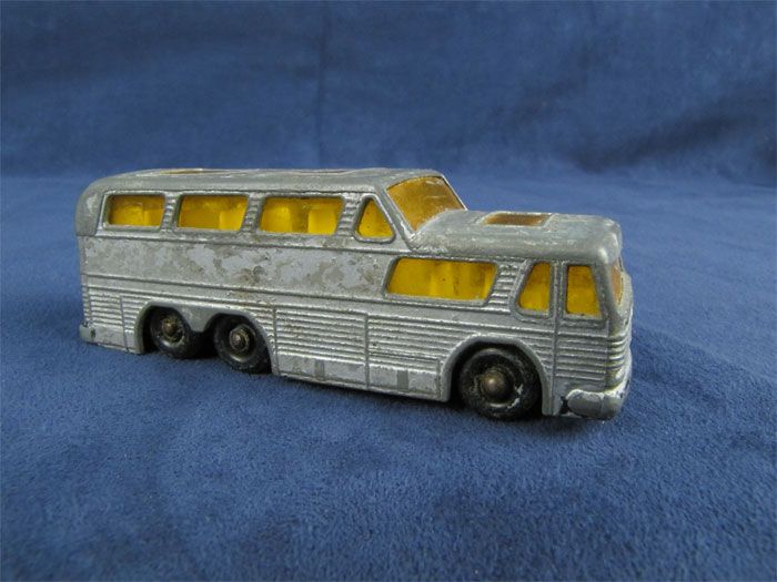 Vintage 1967 Matchbox Lesney Greyhound Bus #66 Toy Car  