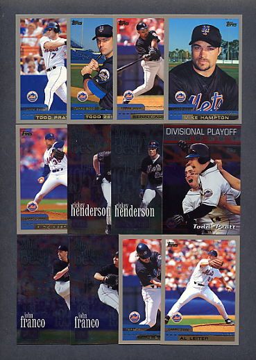 2000 Topps Baseball New York Mets TEAM SET (22) MINT  