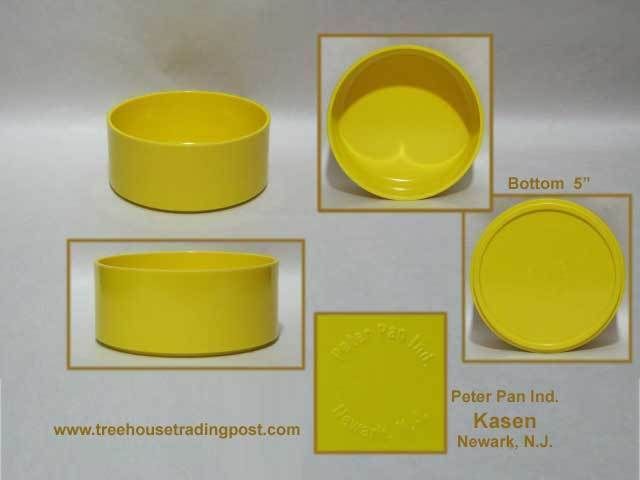 Peter Pan KASEN 5 Inch Bowl, Stackable, Melamine Melmac, Yellow  