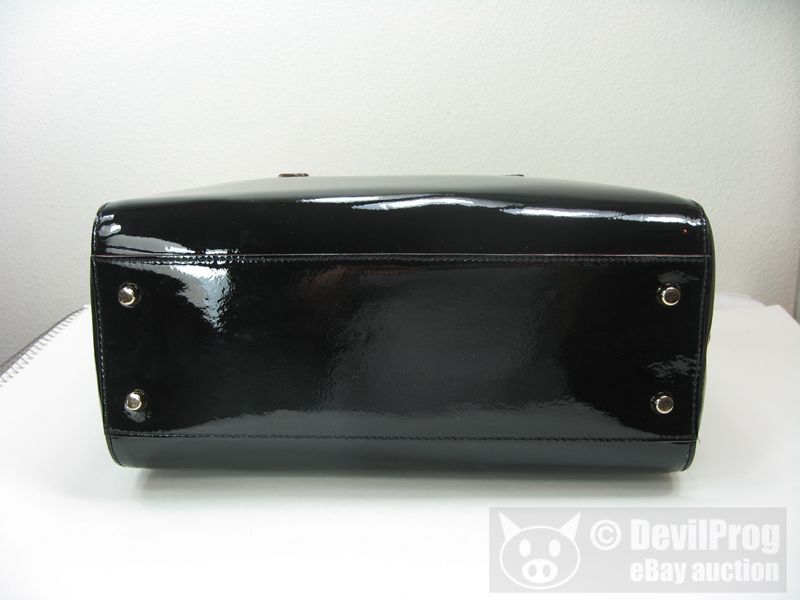NWT KATE SPADE flicker melinda Satchel Handbag Black Patent Leather 