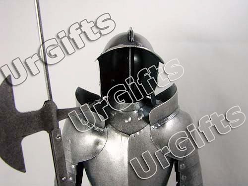 Medieval Knight Armor Vintage Art Bar Decor Hand Made Metal Figure D 