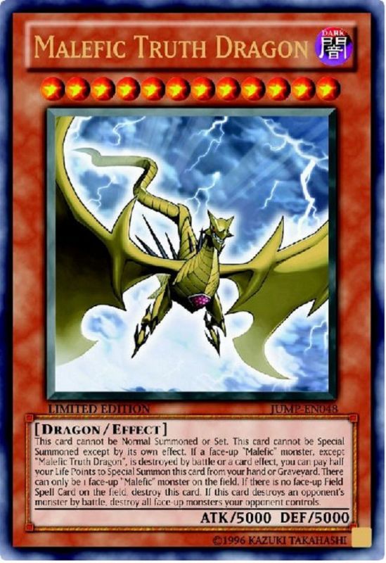 Yugioh Malefic Truth Dragon JUMP EN048 (UR)  