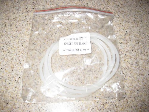 Set of 4   Magic Bullet GASKETS for Cross & Flat Blades Brand New No 