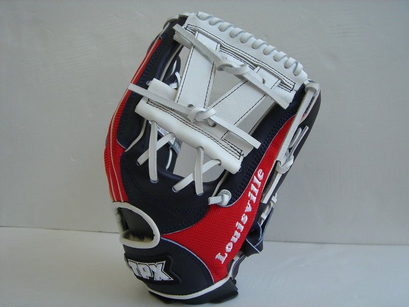 Louisville Slugger TPX 12 Fielder Baseball Glove Red Navy White USA 