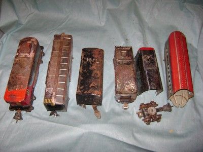 Lionel MARX Junk Car lot for parts or restore PREWAR TIN 