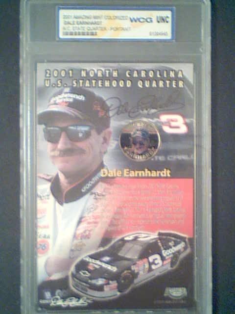 DALE EARNHARDT UNCIRCULATED MINT N.C. STATE QUARTER  