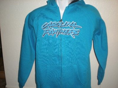 NEW IRREGULAR Carolina Panthers YOUTH Large 14/16 Reebok Hoodie BKZ 