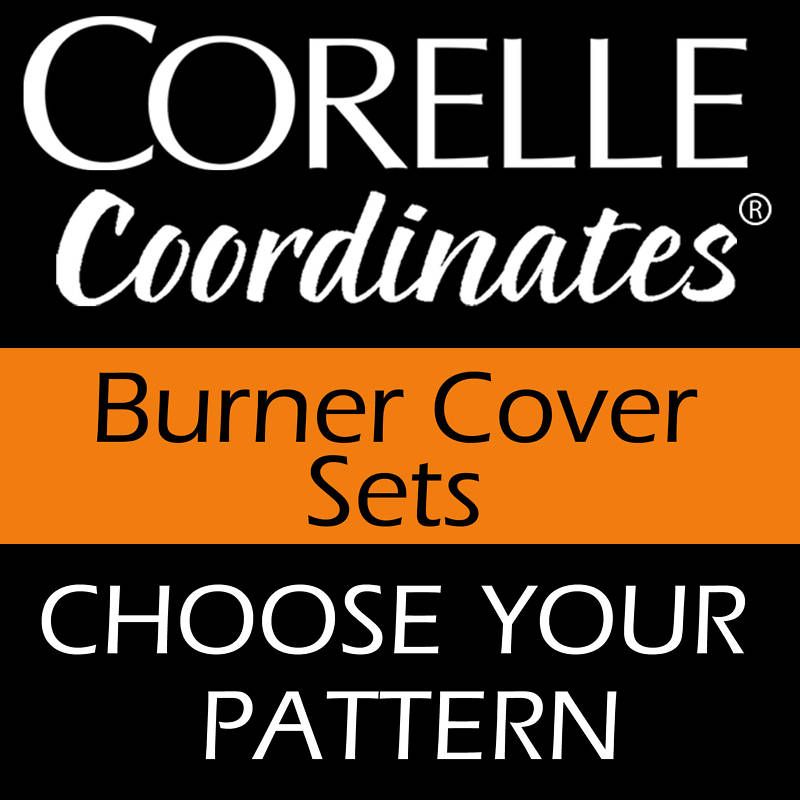 CORELLE Economy Electric BURNER COVER Round Set of 4  