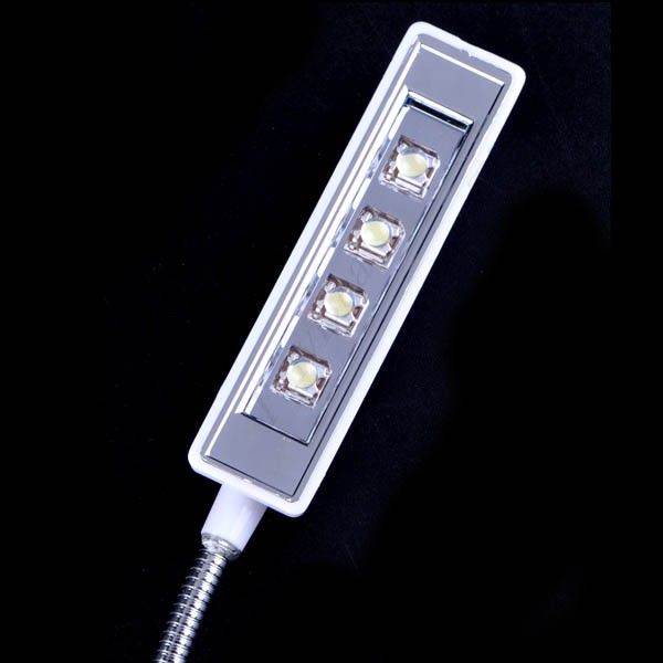 Solar USB Power 4 LED Table Lamp Desk Light FUB 19726  