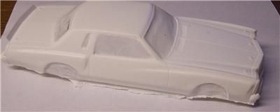 Unfinished Resin Body 1977 Monte Carlo Stock Car 1/25  