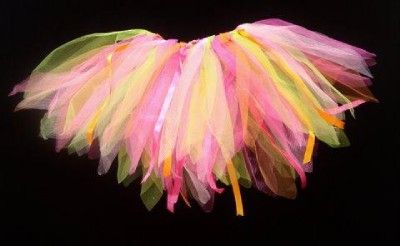 Green, Pink Fairy Ballet Tutu Dance Ribbon Tulle Tutus  