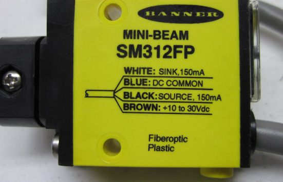 BANNER MINI BEAM PHOTOELECTRIC SENSORS SM312FP  