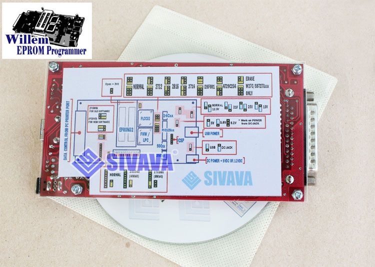 SIVAVA Willem EPROM Programmer PCB50B universal +SMD TSOP Adapter 