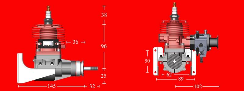 CRRC Pro GF26i V2 Gasoline Engine for RC Airplane  