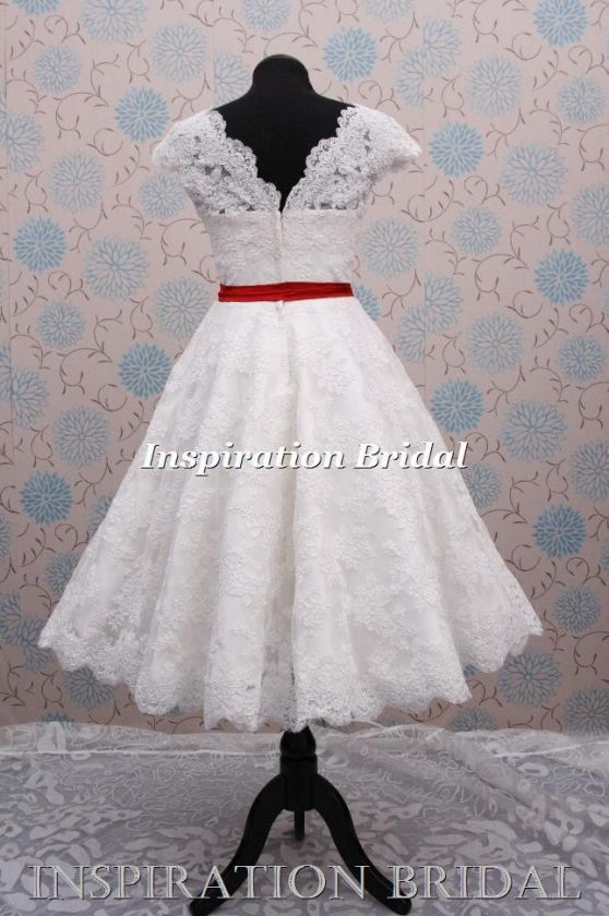 wedding dress bridal 1950s short style vintage 1960 50s  