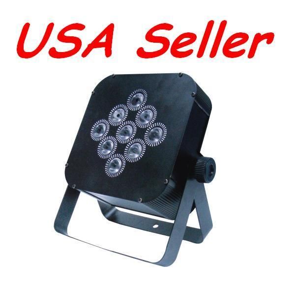 Flat 3 watt TRI LED RGB Par can puck style DMX Light 3W  